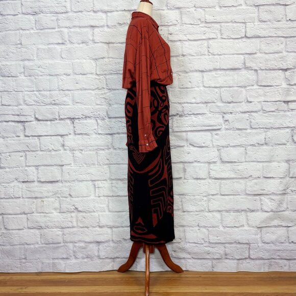 Stylus Windowpane Button Down Shirt - Picture 7 of 9